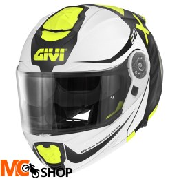 GIVI KASK X.27 DIMENSION SZCZĘKOWY BIAŁY GRAF FLUO