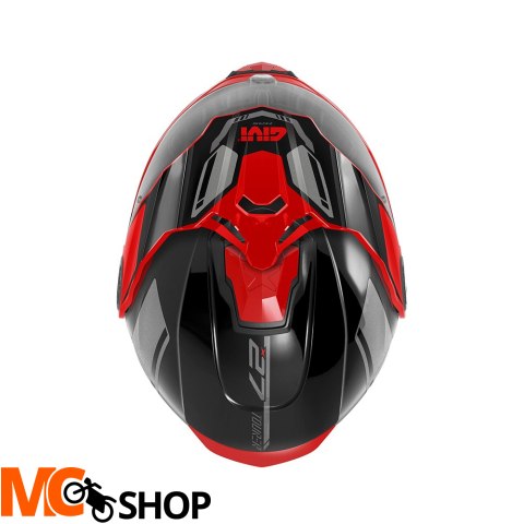 GIVI KASK X.27 TOURER SZCZĘKOWY CZARNY Z CZERWONYM