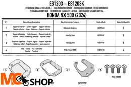 GIVI POSZERZENIE DODATKOWE STOPKI HONDA nX 500