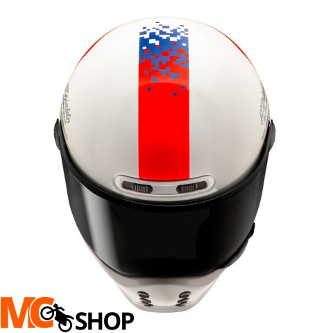 HJC KASK INTEGRALNY V10 FQ20 RETRO WHITE/RD/BLUE
