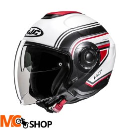 HJC KASK OTWARTY I40N LINIA WHITE/BLACK