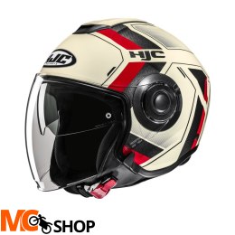 HJC KASK OTWARTY I40N VELU BEIGE/RED