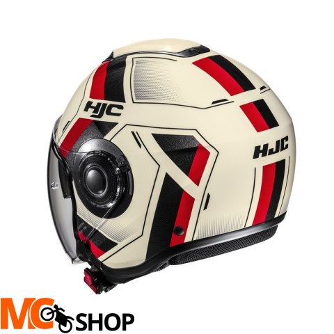 HJC KASK OTWARTY I40N VELU BEIGE/RED