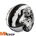 HJC KASK OTWARTY V31 FLAME WHITE/BLACK