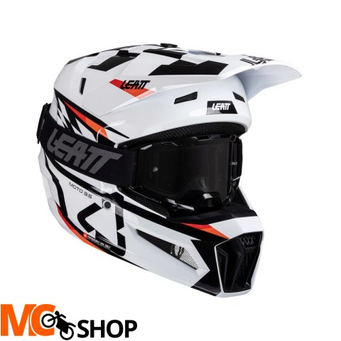 LEATT KASK OFF-ROAD Z GOGLAMI KIT MOTO 3.5 V25 WHI