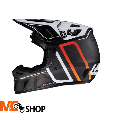 LEATT KASK Z GOGLAMI KIT MOTO 9.5 V25 CARBON/WHITE