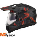 LS2 KASK ADVENTURE MX702 PIONEER II CRAZY BLAC RED