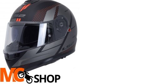 LS2 KASK SZCZĘKOWY FF908 STROBE II CODE BLACK GREY