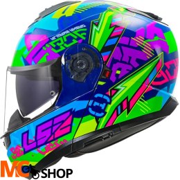 LS2 KASK SZCZĘKOWY FF908 STROBE II SVENT BLUE GREE