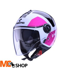 CABERG KASK JET RIVIERA V4X ALPHA BIAŁY/CZARNY/FU