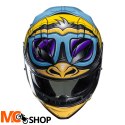 HJC KASK INTEGRALNY F71 MONKEY DJ BLUE/ORANGE