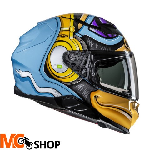 HJC KASK INTEGRALNY F71 MONKEY DJ BLUE/ORANGE