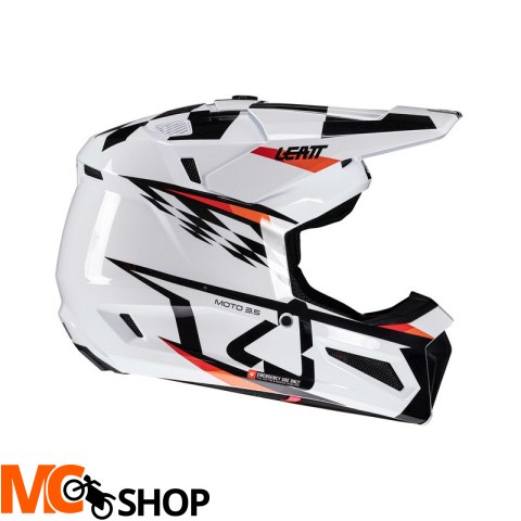 LEATT KASK Z GOGLAMI JUNIOR KIT MOTO 3.5 V25 WHITE