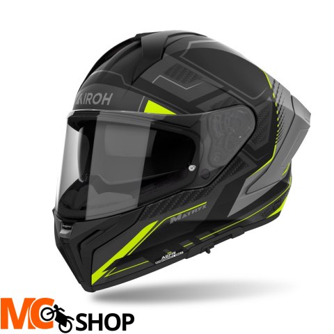 AIROH KASK INTEGRALNY MATRYX ROCKET YELLOW MATT