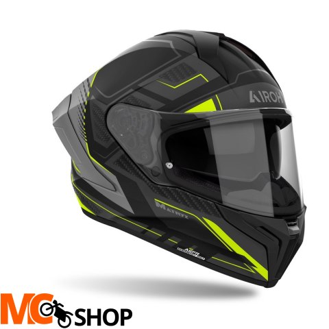 AIROH KASK INTEGRALNY MATRYX ROCKET YELLOW MATT