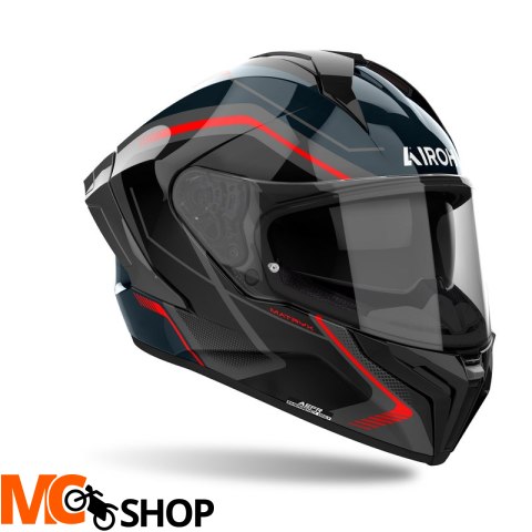 AIROH KASK INTEGRALNY MATRYX WIDE RED GLOSS
