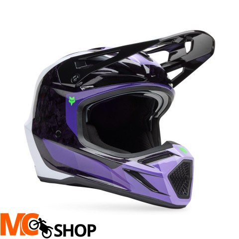FOX KASK OFF-ROAD V3 RS GRID BLACK/PURPLE