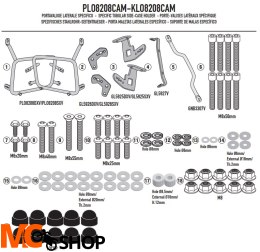 GIVI STELAŻ KUFRÓW BOCZNYCH ONE-FIT CAM MOTO GUZZI