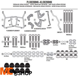 KAPPA STELAŻ KUFRÓW BOCZNYCH MONOKEY MOTO GUZZI