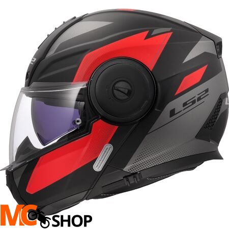 LS2 KASK MODUŁOWY FF902 SCOPE II DURIA M.BLACK RED