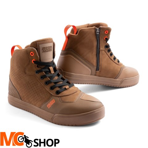REBELHORN BUTY MOTOCYKLOWE SKÓRZANE SPIKE BROWN