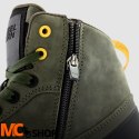 REBELHORN BUTY MOTOCYKLOWE SKÓRZANE SPIKE OLIVE