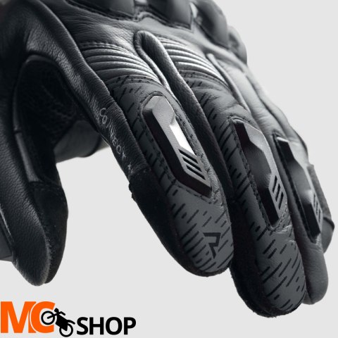 REBELHORN RĘKAWICE MOTOCYKLOWE SKÓRZANE VIPER BLAC