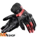 REBELHORN RĘKAWICE SKÓRZANE VIPER BLACK/GR/FLU RED