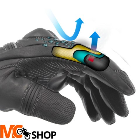 BUSE RĘKAWICE MOTOCYKLOWE ST MATCH CZARNE