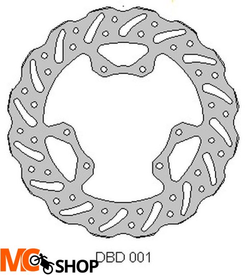 DELTA BRAKING ONL_DBD001G TARCZA HAMUL PRZÓD HONDA