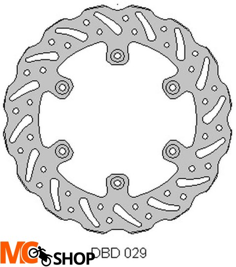 DELTA BRAKING ONL_DBD029G TARCZA HAMUL TYŁ YAMAHA