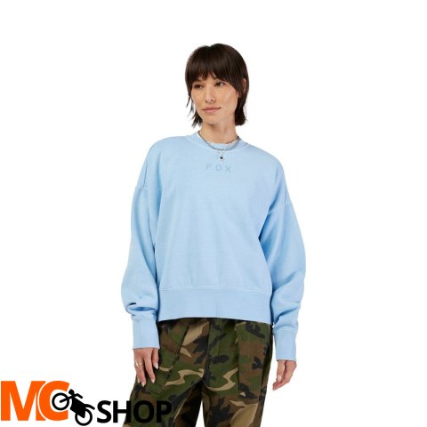 FOX BLUZA LADY WORDMARK OVERSIZED FLEECE CRE BLUE