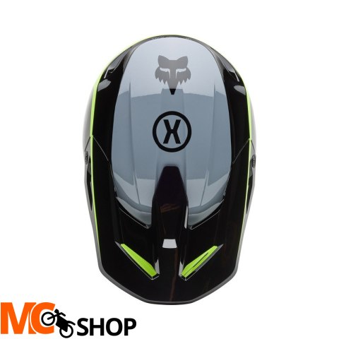 FOX KASK OFF-ROAD V1 FLOW BLACK/YELLOW