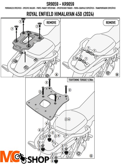 GIVI STELAŻ KUFRÓW BOCZNYCH MONOKEY ROYAL ENFIELD