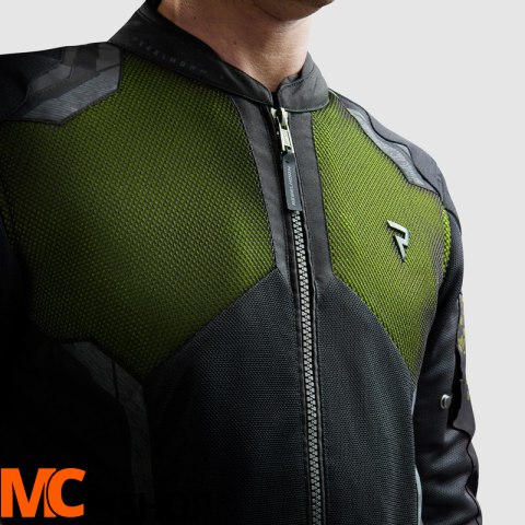 REBELHORN KURTKA TEKSTYLNA JAX BLACK/FLUO YELLOW