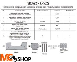 GIVI STELAŻ KUFRA CENTRALNEGO MONOLOCK PIAGGIO MP3