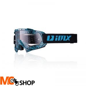 Gogle iMX Racing Mud Graphic Blue/Black Szyb Clear