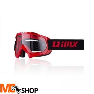 Gogle iMX Racing Mud Red z Szybą Clear