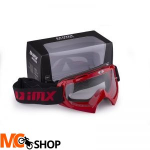 Gogle iMX Racing Mud Red z Szybą Clear