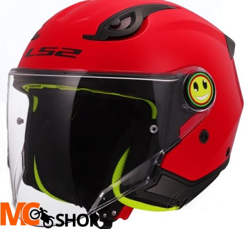 LS2 KASK OTWARTY JUNIOR OF622 FUNNY II SOLID RED