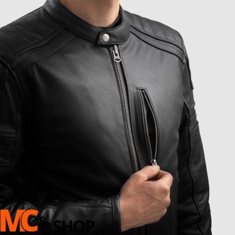 OZONE KURTKA MOTOCYKLOWA SKÓRZANA COLT BLACK