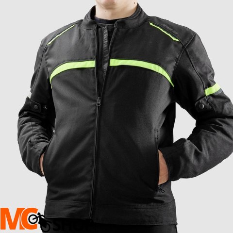 OZONE KURTKA TEKSTYLNA NEO BLACK/FLO YELLOW