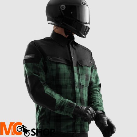 REBELHORN KOSZULA MOTOCYKLOWA SHIFTER BLACK/GREEN
