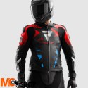 REBELHORN KURTKA SKÓRZANA INFERNO BLACK/BLUE/WH/RE