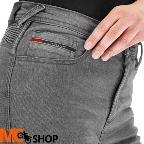 SHIMA JEANSY MOTOCYKLOWE ZENITH LADY PNT GREY