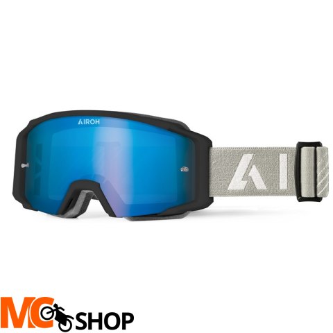 AIROH GOGLE BLAST XR1 BLACK MATT SZYBA BLUE MIRROR