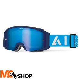 AIROH GOGLE BLAST XR1 BLUE MATT SZYBA BLUE MIRRORE