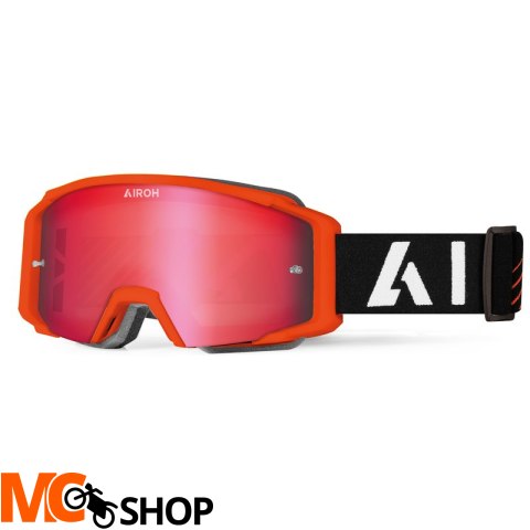AIROH GOGLE BLAST XR1 ORANGE MATT SZYBA RED MIRROR