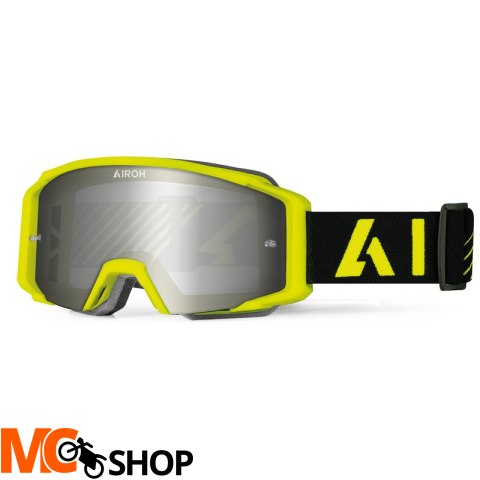 AIROH GOGLE BLAST XR1 YELLOW MATT SZYBA SILVER MIR