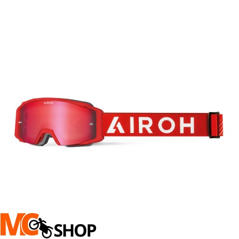 GOGLE AIROH BLAST XR1 RED MATT SZYBA BLUE MIRRORED